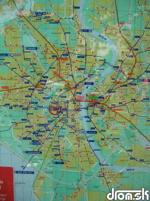mapa metra (K)
